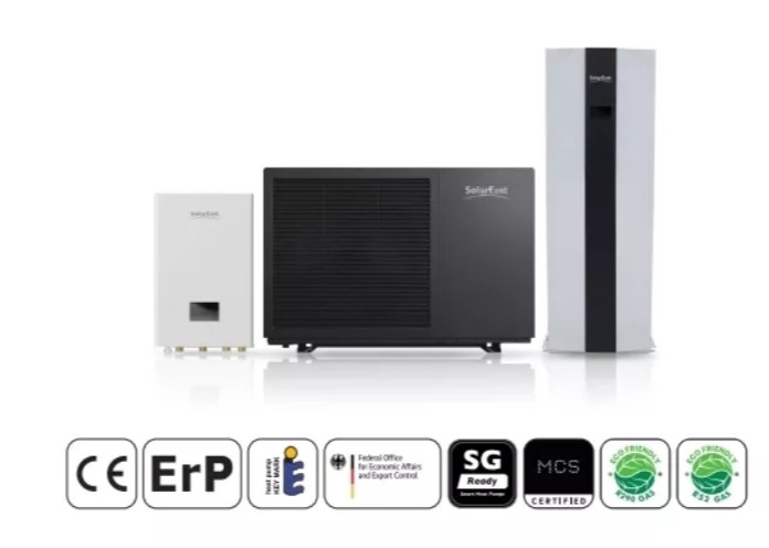 R290 R32 Yıllık verimli ısıtma ve soğutma için hava kaynağı hidrolik modül ısı pompası